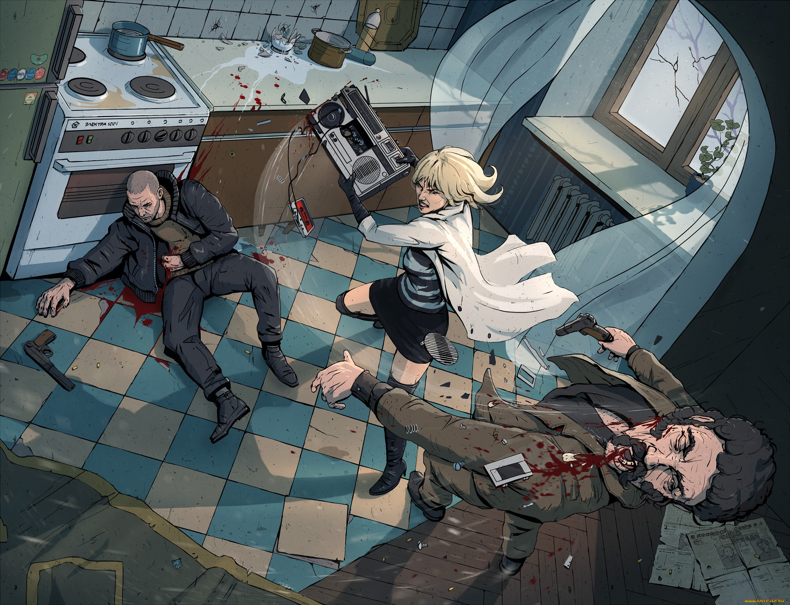 , , lorraine, broughton, , art, , charlize, theron, atomic, blonde, , , 